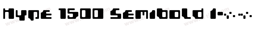 Hype 1500 SemiBold I字体转换 Hype 1500 SemiBold I字体转换